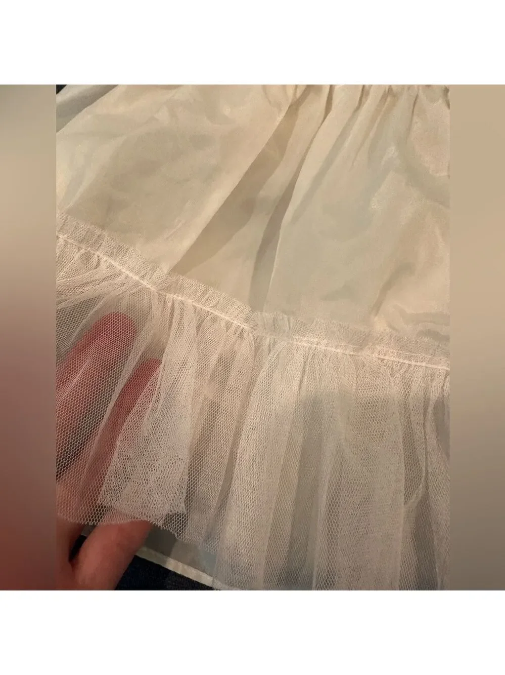 Special Occasion by Marmellata👸Ivory Tulle Dress w/Rose, Gold Sparkles & Ribbon